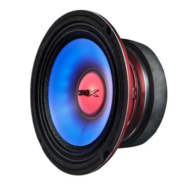DS18 6.5in 250 Watts RMS 4ohm Mid Range Loudspeaker w/Translucent Dust Cap and Cone w/RGB LED Lights thumbnail 4