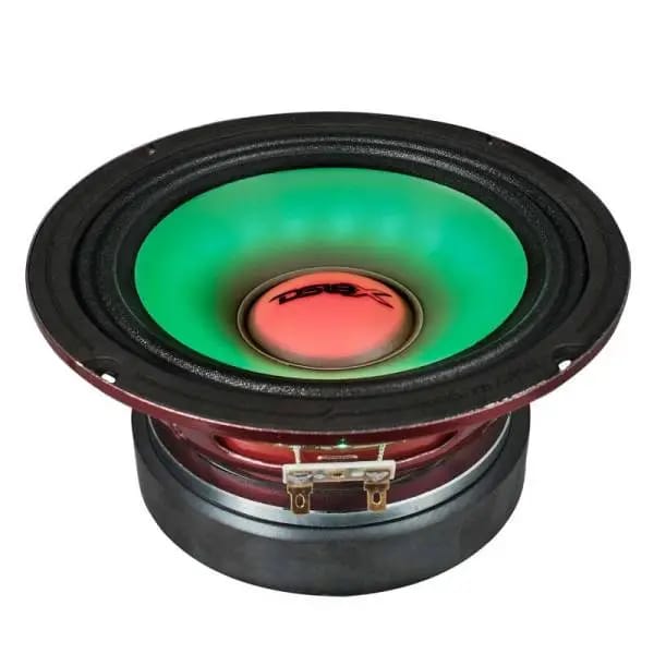 DS18 6.5in 250 Watts RMS 4ohm Mid Range Loudspeaker w/Translucent Dust Cap and Cone w/RGB LED Lights thumbnail 3