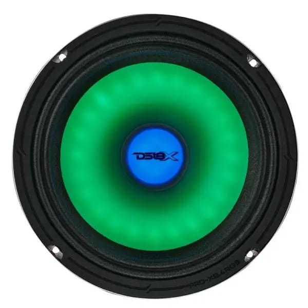 DS18 8in 275 Watts RMS 4 ohm Mid Range Loudspeaker w/ Translucent Dust Cap and Cone w/RGB LED Lights thumbnail 4