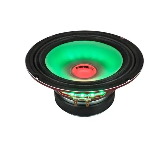 DS18 8in 275 Watts RMS 4 ohm Mid Range Loudspeaker w/ Translucent Dust Cap and Cone w/RGB LED Lights thumbnail 5