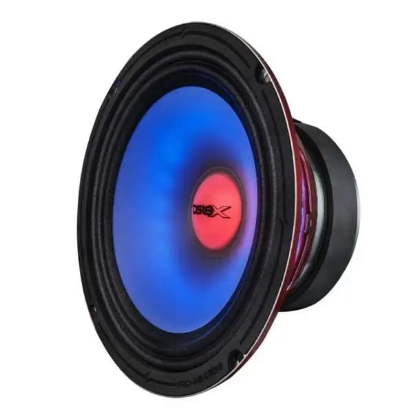 DS18 8in 275 Watts RMS 4 ohm Mid Range Loudspeaker w/ Translucent Dust Cap and Cone w/RGB LED Lights thumbnail 6