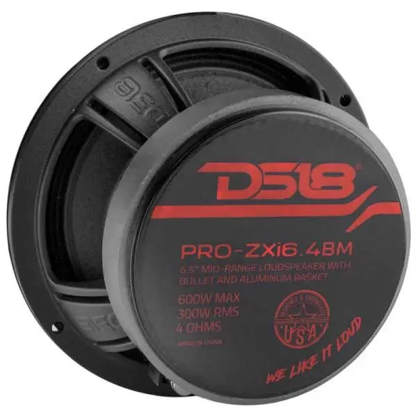 DS18 6.5in 300 Watts RMS 4 ohm Neodymium and Ferrite Magnet Bullet Mid-Range Loudspeaker thumbnail 3