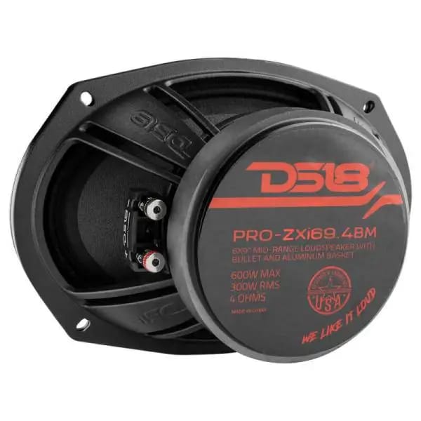 DS18 6x9in 300 Watts RMS 4 ohm Neodymium and Ferrite Magnet Bullet Mid-Range Loudspeaker thumbnail 3