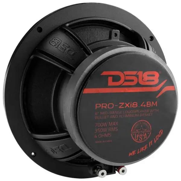 DS18 8in 350 Watts RMS 4 ohm Neodymium and Ferrite Magnet Bullet Mid-Range Loudspeaker thumbnail 2