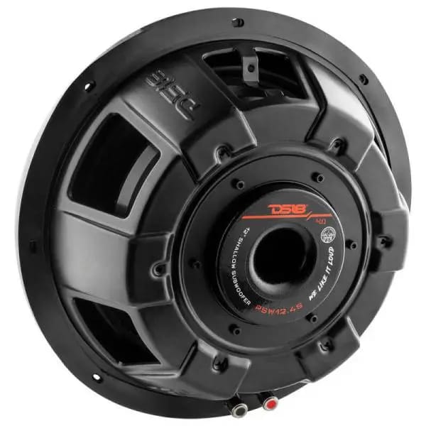 DS18 12in 600 Watts RMS 4 ohm SVC Shallow Mount Water Resistant Subwoofer thumbnail 2