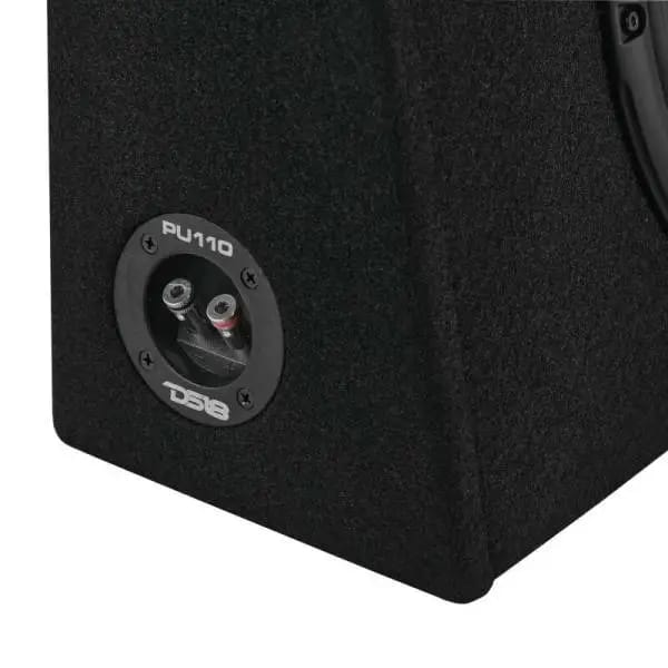 DS18 Single 10in Shallow Enclosure w/ Subwoofer 350 Watts RMS Sealed Black Carpet thumbnail 7