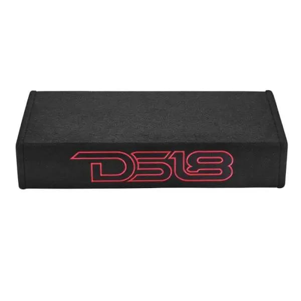DS18 Dual 10in Shallow Enclosure w/ Subwoofer 350 Watts RMS Sealed Black Carpet thumbnail 4