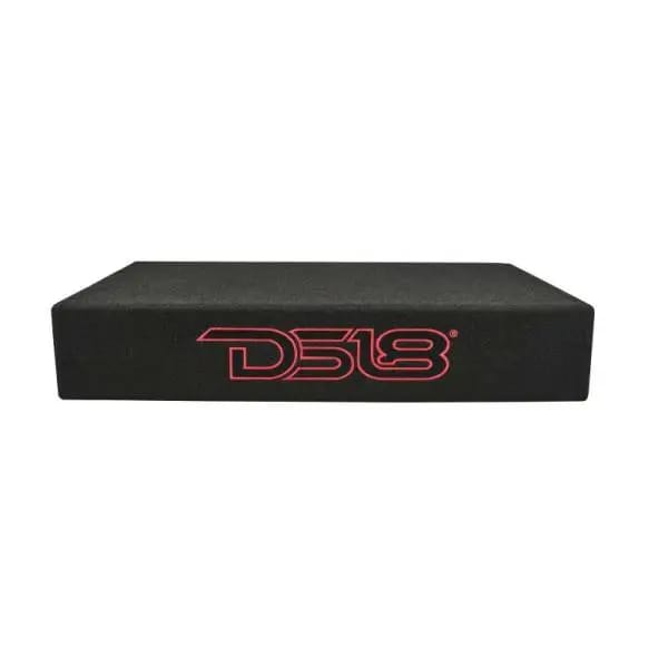 DS18 Dual 10in Shallow Enclosure w/ Subwoofer 350 Watts RMS Sealed Black Carpet Amplified thumbnail 6