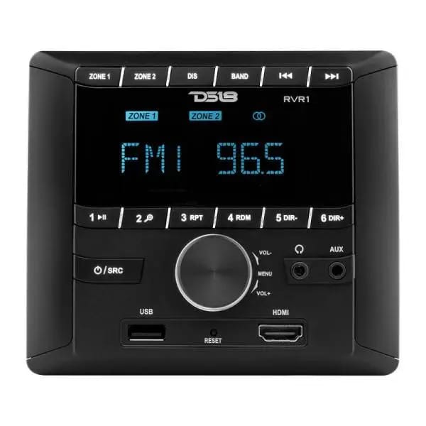 DS18 RV and Trailer Headunit w/ 2.75in LCD screen 2 Zones 4 volts Output HDMI BT RDS 4 x 50 Watts thumbnail 3