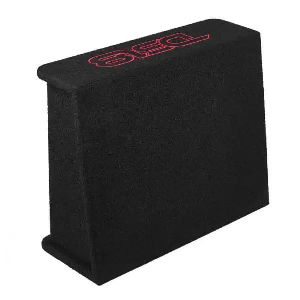 DS18 Single 12in Shallow Subwoofer and Enclosure 350 Watts RMS Amplified Sealed Black Carpet thumbnail 2