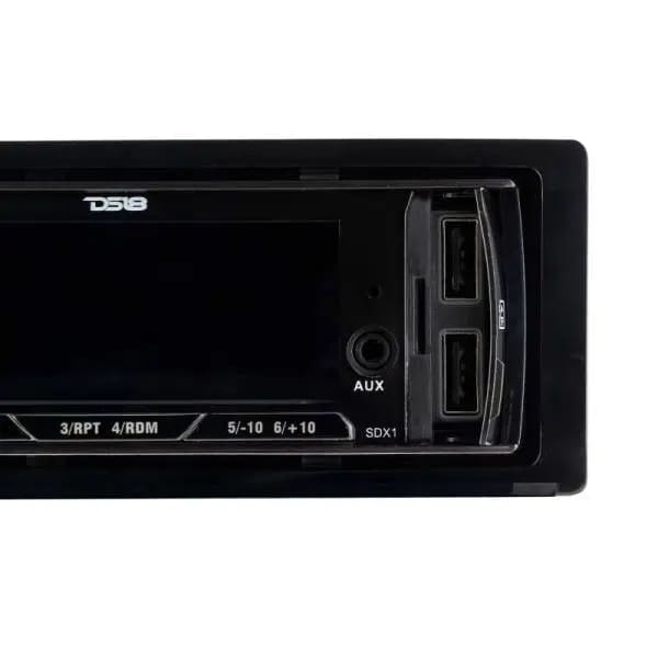 DS18 Single Din Headunit Mech-Less Player Receiver Dual USB 7 Volt Preouts thumbnail 2