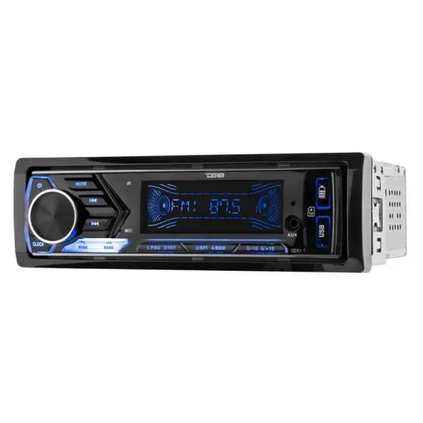 DS18 Single Din Headunit Mech-Less Player Receiver Dual USB 7 Volt Preouts thumbnail 4