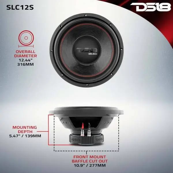 DS18 12in Select Subwoofer 250 Watts RMS 4 ohm SVC thumbnail 6