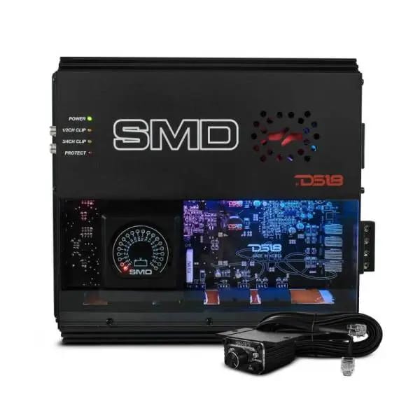 DS18 Steave Meade Colab 4-Channel Amp Class A/B 2x 400/4ohm 4 x 200/2ohm 4 x 150/4ohm Watts LED thumbnail 2