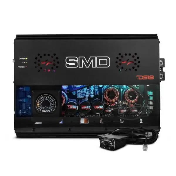 DS18 Steave Meade Colab 1-Channel Amp Class D 3000/1ohm 2200/2ohm 1300/4ohm Watts LED Lights thumbnail 3