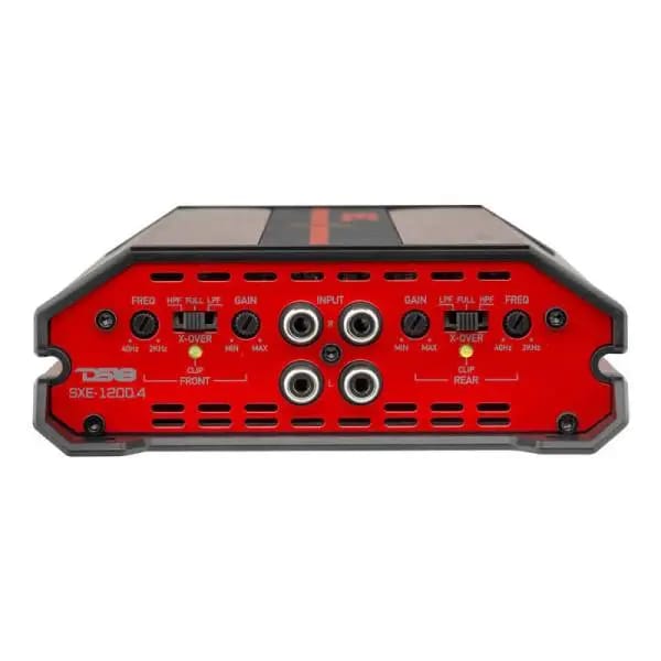 DS18 4-Channel SXE Amplifier Class A|B 2x 200/4ohm Bridge 4 x 100/2ohm 4 x 60/4ohm Watts RMS- Red thumbnail 4
