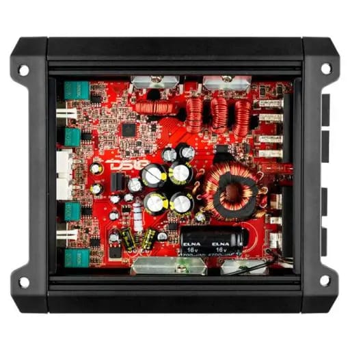 DS18 4-Channel SXE Amplifier Class D 2x 320/4ohm Bridge 4 x 160/2ohm 4 x 100/4ohm Watts RMS- Red