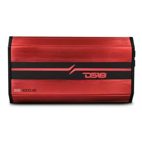 DS18 4-Channel SXE Amplifier Class D 2x 750/4ohm Bridge 4 x 430/2ohm 4 x 275/4ohm Watts RMS- Red thumbnail 2