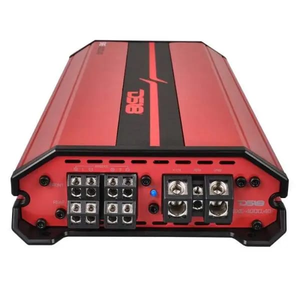 DS18 4-Channel SXE Amplifier Class D 2x 750/4ohm Bridge 4 x 430/2ohm 4 x 275/4ohm Watts RMS- Red thumbnail 5