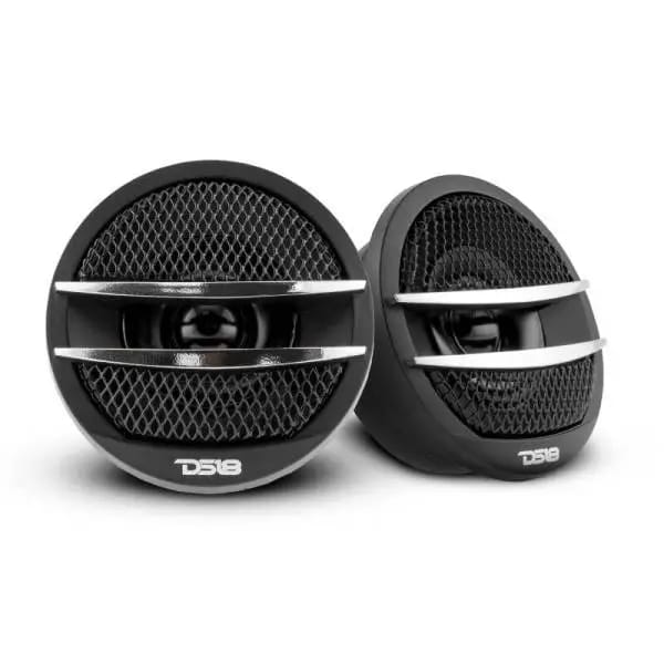 DS18 1.38in Dome Tweeters 25 Watts RMS 0.5in Pei Vc 4 ohm Silver