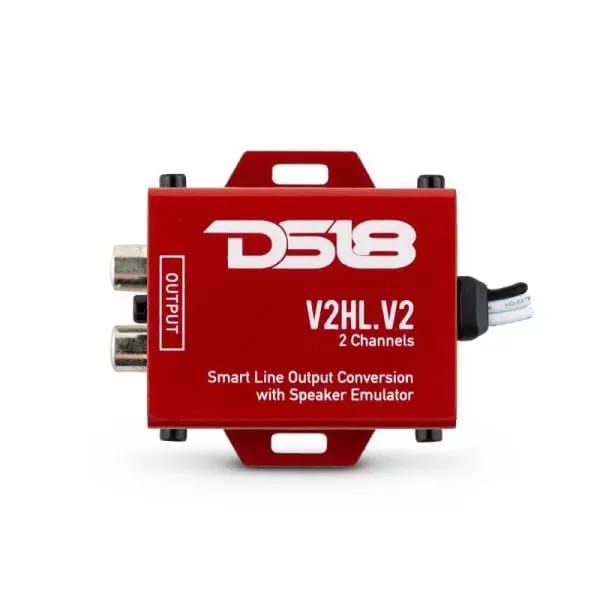 DS18 Hi/Low Converter 2-Chnl Speaker Emulator Remote Out For Adding Aftermarket Amps To Any System thumbnail 2