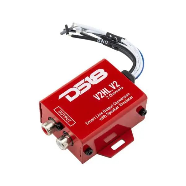 DS18 Hi/Low Converter 2-Chnl Speaker Emulator Remote Out For Adding Aftermarket Amps To Any System thumbnail 4
