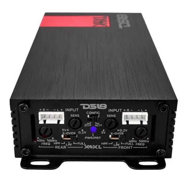 DS18 4-Channel Ultra Compact Class D Amplifier 2x 300/4ohm Bridge 4x 180/2ohm 4x 120/4ohm Watts RMS thumbnail 6
