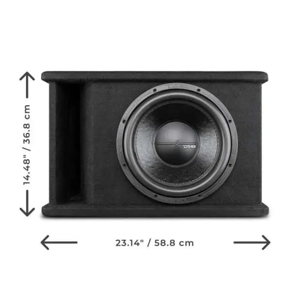 DS18 Single 12in Loaded 750 Watts RMS ZR12.2D Ported Enclosure w/ Subwoofer thumbnail 7