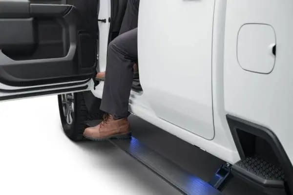 AMP Research 19-21 Chevy Silverado 1500 Crew Cab PowerStep Plug N Play - Black (w/OEM Illumination) thumbnail 2