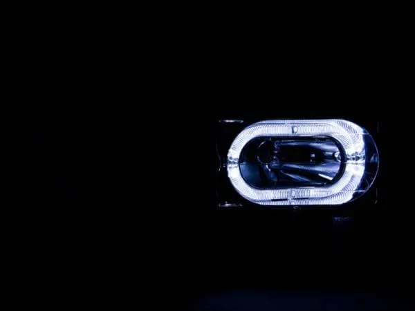 ANZO 1988-1998 Chevrolet C1500 Crystal Headlights Carbon w/ Halo thumbnail 3