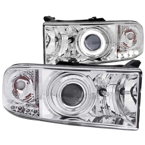 ANZO 1994-2001 Dodge Ram Projector Headlights w/ Halo Chrome thumbnail 2