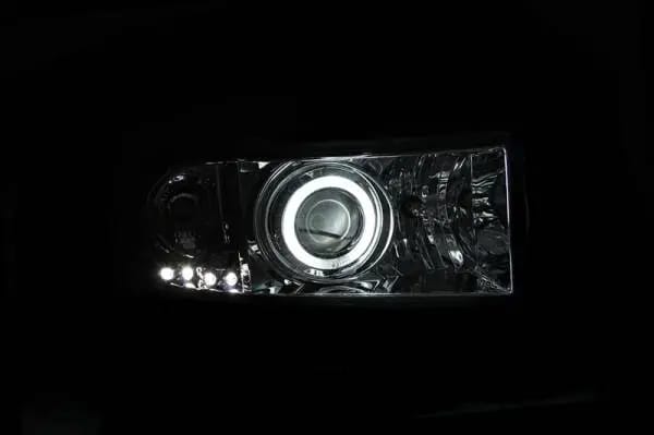 ANZO 1994-2001 Dodge Ram Projector Headlights w/ Halo Chrome thumbnail 3