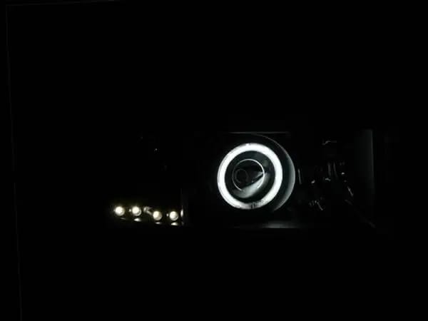 ANZO 1994-2001 Dodge Ram Projector Headlights w/ Halo Black thumbnail 3