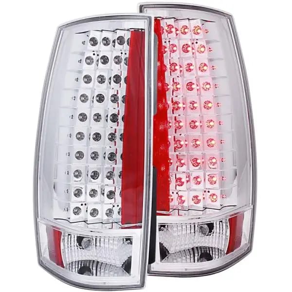 ANZO 2007-2014 Chevrolet Suburban LED Taillights Red/Clear G4 thumbnail 2