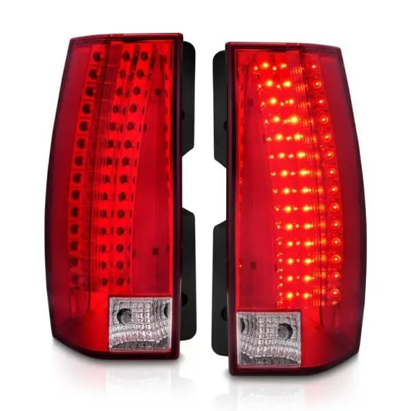 ANZO 2007-2014 Chevrolet Suburban LED Taillights Red/Clear - Escalade Look thumbnail 4