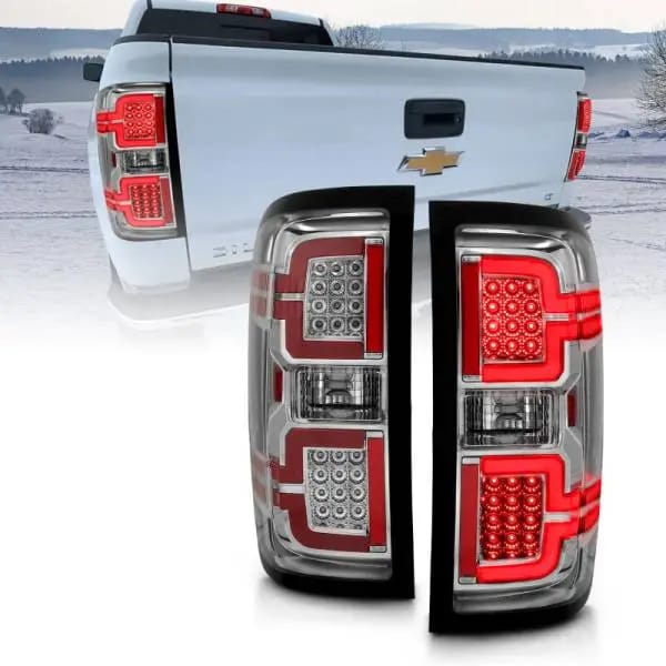 ANZO 2014-2018 Chevy Silverado 1500 LED Taillights Chrome thumbnail 5