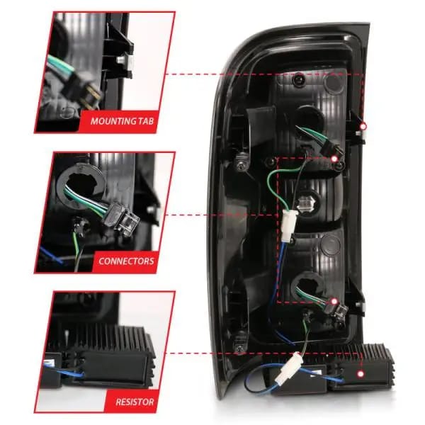 ANZO 2014-2018 Chevy Silverado 1500 LED Taillights Chrome thumbnail 9