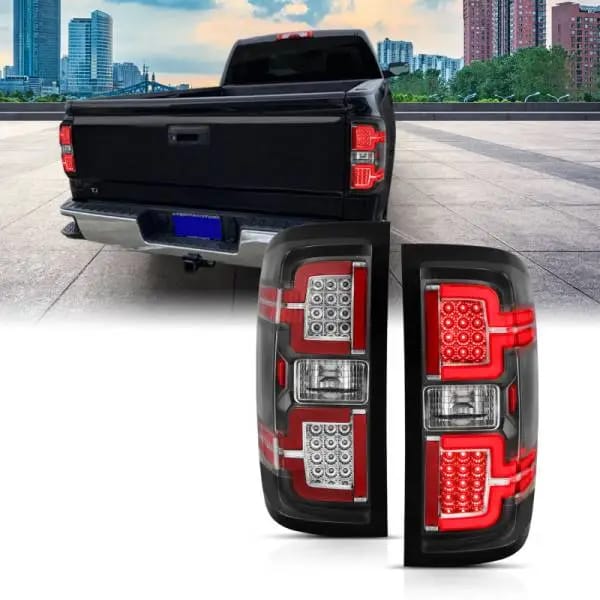 ANZO 2014-2018 Chevy Silverado 1500 LED Taillights Black thumbnail 5
