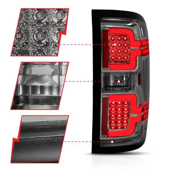 ANZO 2014-2018 Chevy Silverado 1500 LED Taillights Smoke thumbnail 3