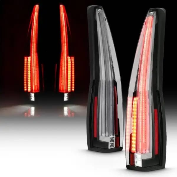 ANZO 2007-2014 Chevrolet Tahoe Led Taillights Red/Clear thumbnail 8