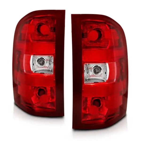 ANZO 2007-2013 Chevy Silverado Taillight Red/Clear Lens (OE Replacement) thumbnail 2