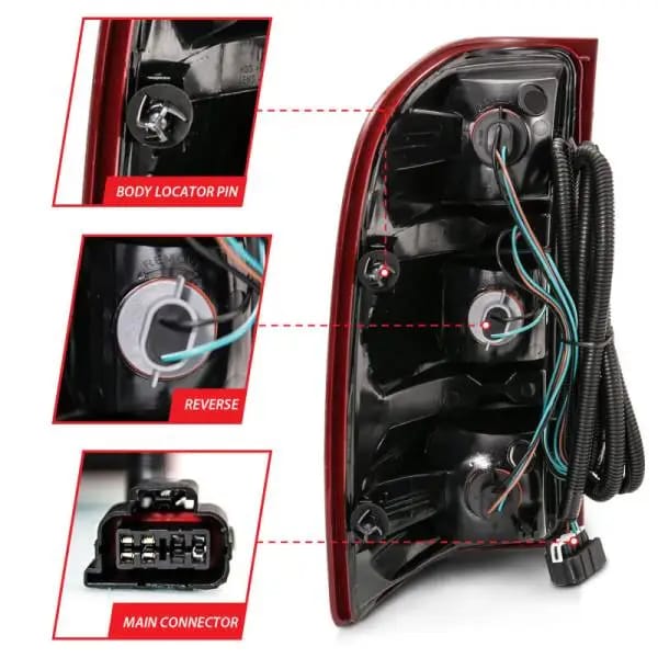 ANZO 2007-2013 Chevy Silverado Taillight Red/Clear Lens (OE Replacement) thumbnail 8