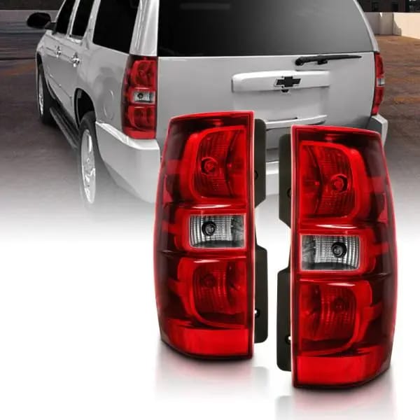 ANZO 2007-2014 Chevy Tahoe Taillight Red/Clear Lens (OE Replacement) thumbnail 2