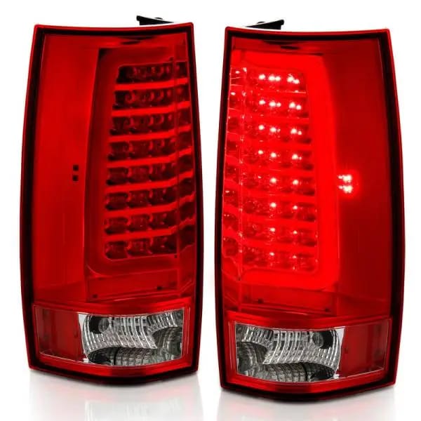 ANZO 2007-2014 Chevy Tahoe LED Taillight Plank Style Chrome With Red/Clear Lens thumbnail 7