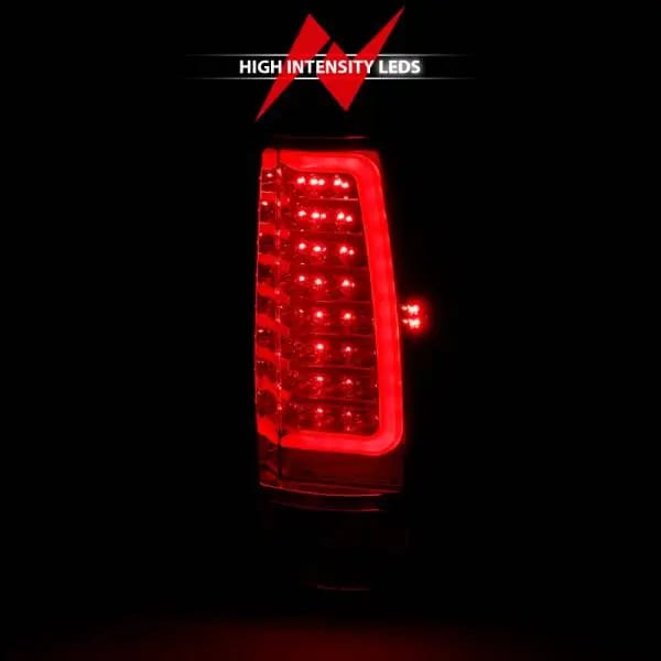 ANZO 2007-2014 Chevy Tahoe LED Taillight Plank Style Chrome With Red/Clear Lens thumbnail 14
