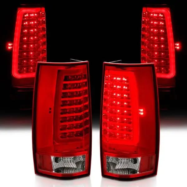 ANZO 2007-2014 Chevy Tahoe LED Taillight Plank Style Chrome With Red/Clear Lens thumbnail 15