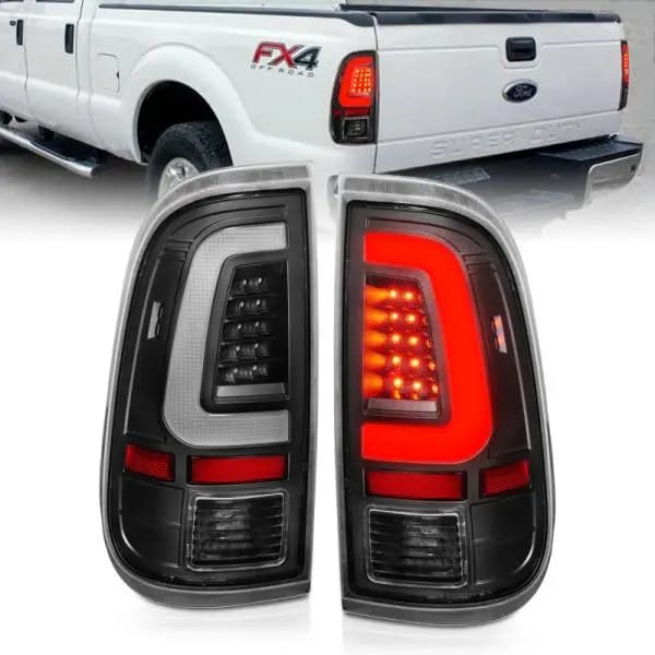 ANZO 2008-2016 Ford F-250 LED Taillights Black Housing Clear Lens (Pair) thumbnail 2