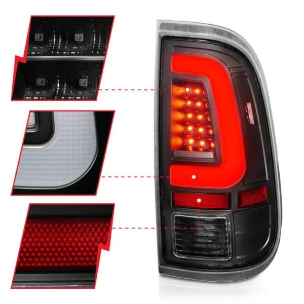 ANZO 2008-2016 Ford F-250 LED Taillights Black Housing Clear Lens (Pair) thumbnail 9