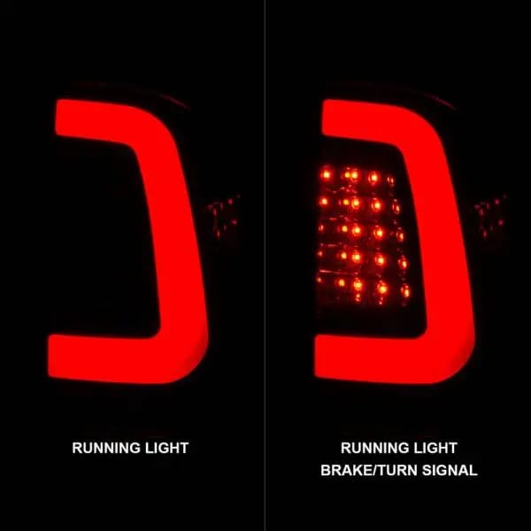 ANZO 2008-2016 Ford F-250 LED Taillights Chrome Housing Smoke Lens (Pair) thumbnail 6