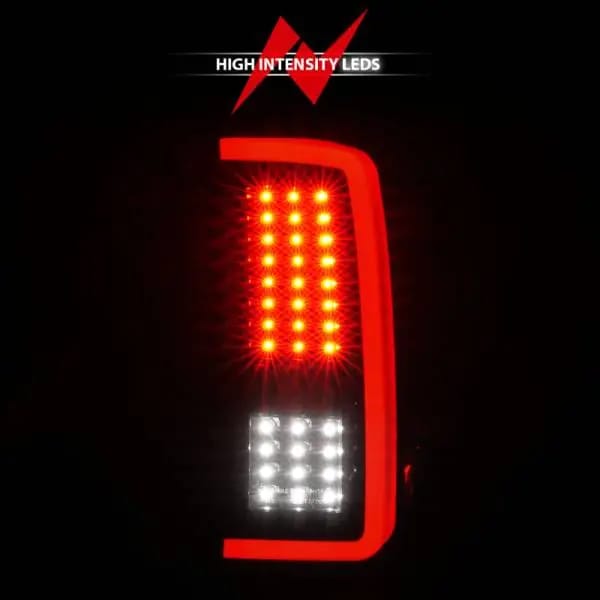 ANZO 2007-2013 Chevrolet Silverado1500/ 2500/ 3500 LED Tail Lights w/ Light Bar Black Housing Smoke thumbnail 13